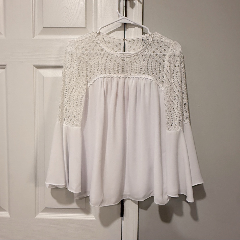 NWT Lilly Pulitzer Resort White Amenna Blouse Size 0